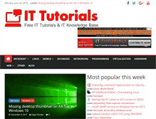 Tablet Screenshot of it-tutorials.net